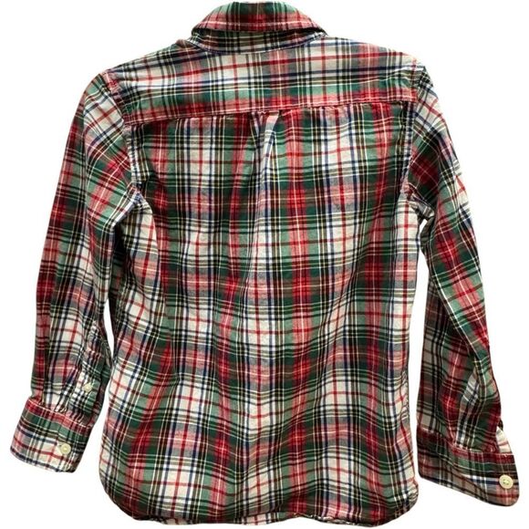 GAP Kids Boys Long Sleeve Plaid Cotton Button Down Collared Shirt. Small. 6-7. - Picture 3 of 5